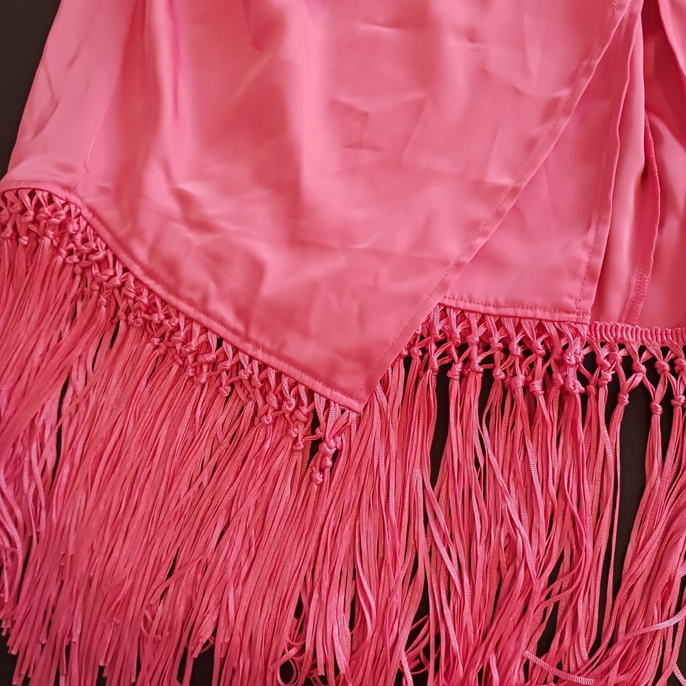 2/$30 DEAL!! Rachel Zoe Fuchsia Satin Skirt - Picture 4 of 8